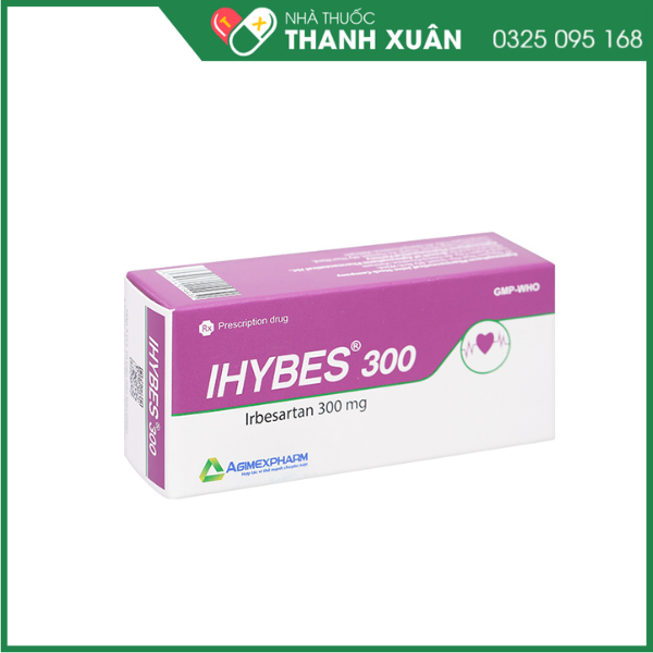IHYBES 300 Trị tăng huyết áp, bệnh thận do đái tháo đường tuýp 2 có tăng huyết áp.